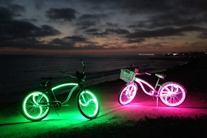 Glow Candy Bike Lights bike!